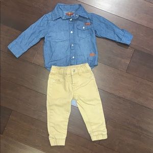 12 month boys 7 for all mankind outfit NWOT